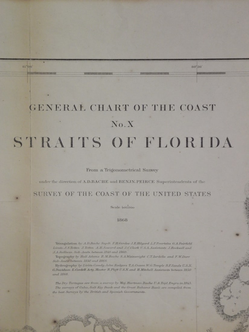 General Chart of the Coast No.X Straits of Florida - 2