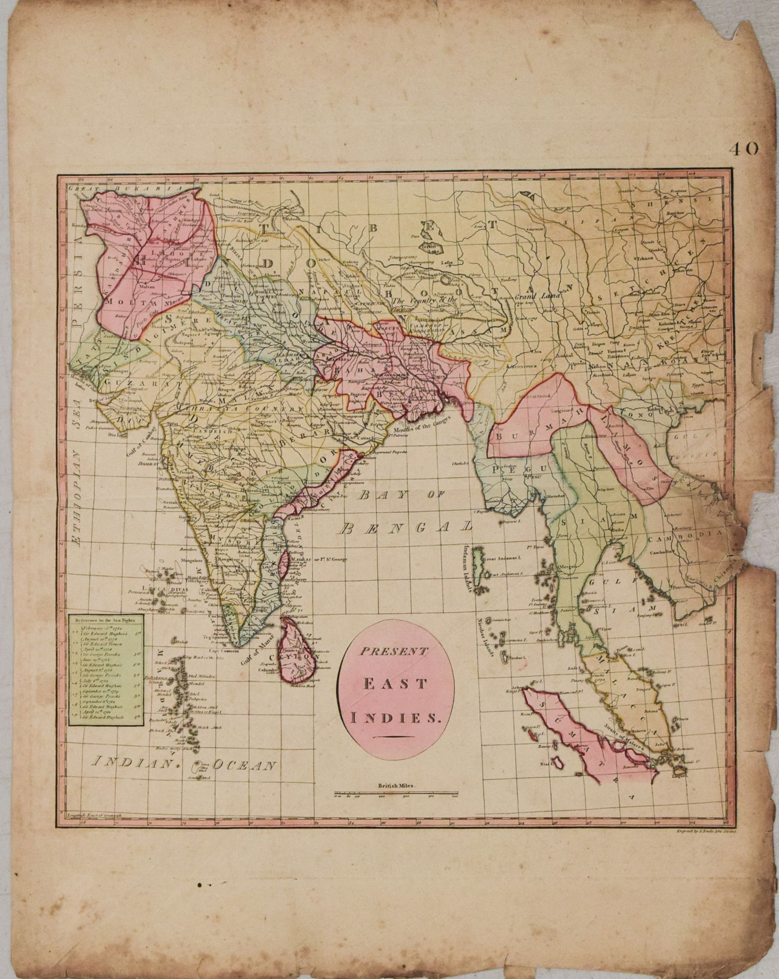 1795 Stackhouse Map of India and Southeast Asia -- Present East Indies (1 of 1)