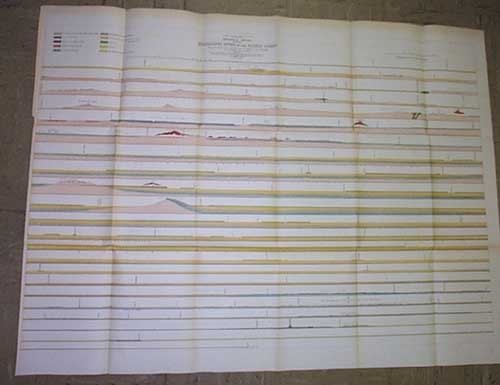U.S. Pacific Rail Road Exploration & Survey. War Department. Geological Section: Publication Date: 1859 Title: U.S. Pacific Rail Road Exploration & Survey. War Department. Geological Section Cartographer: WHIPPLE, AMIEL WEEKS/WILLIAM P. BLAKE/JULES MARCOU Publisher: WAR DEPARTMENT