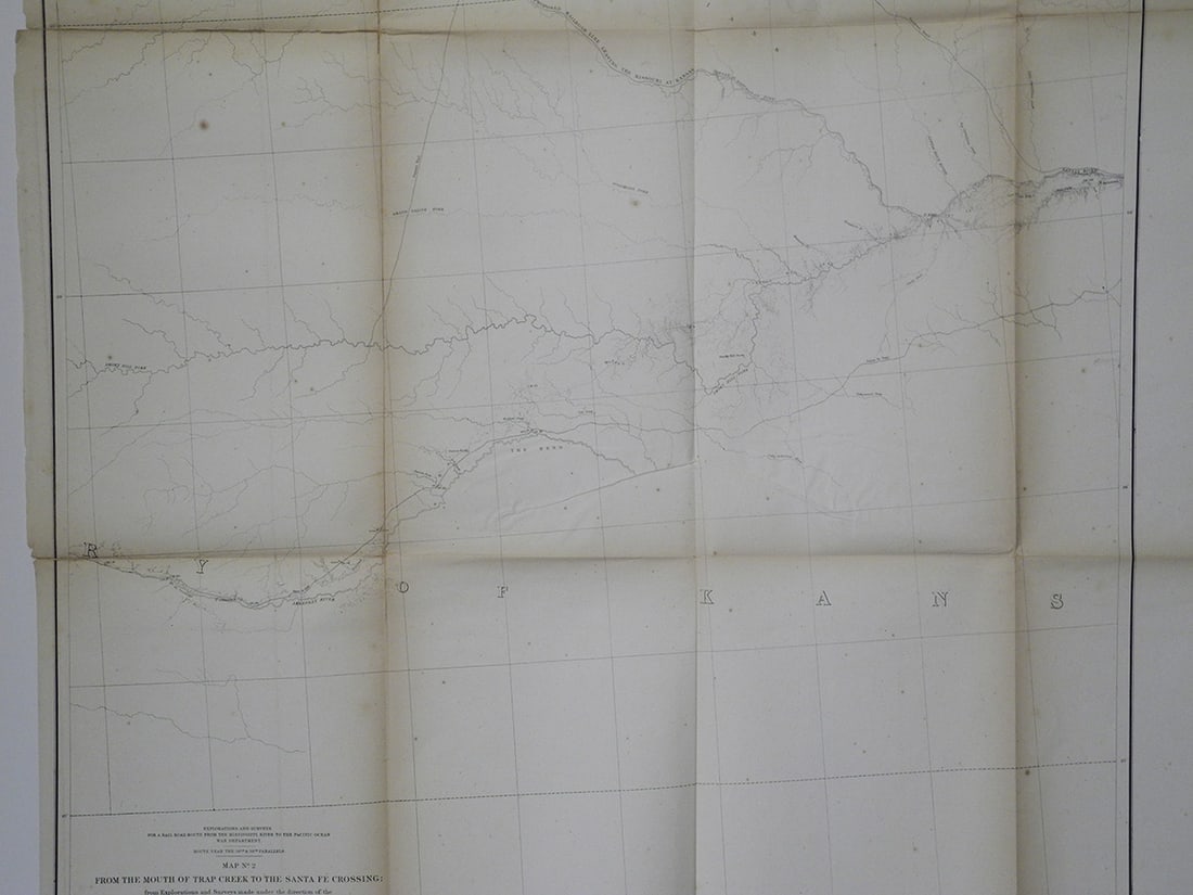 Map No. 2 from the Mouth of Trap Creek to the Santa Fe Crossing; - 3