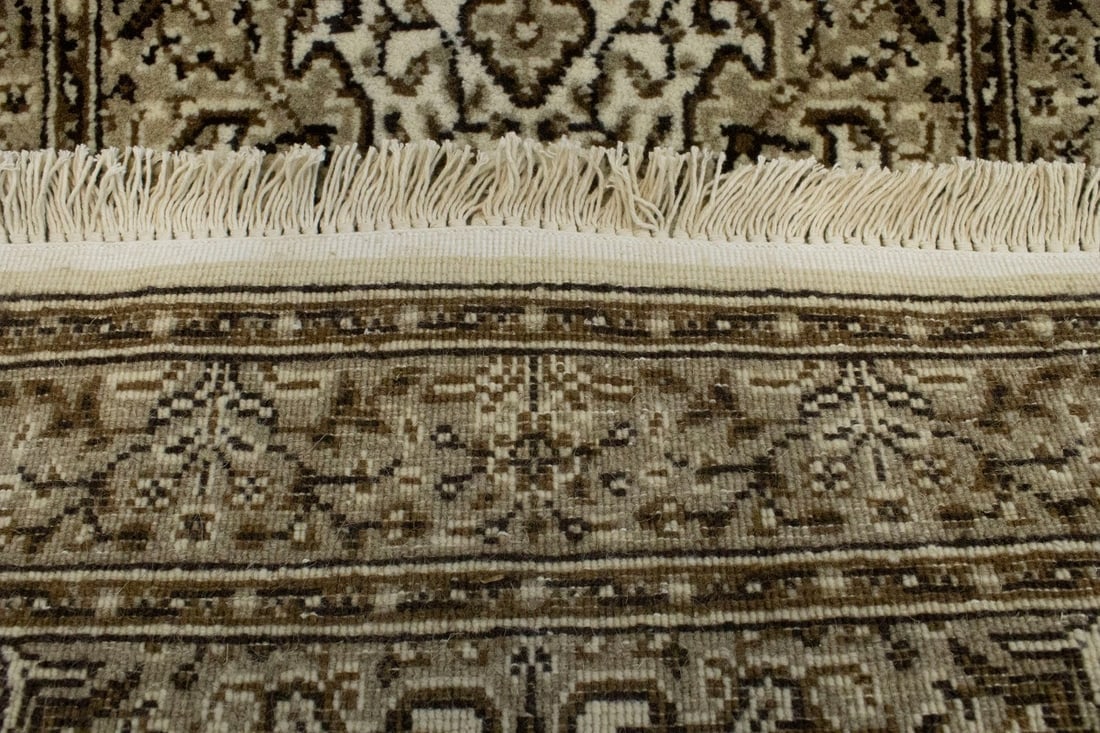 Cream Floral Kirman 2X3 Oriental Rug - 11