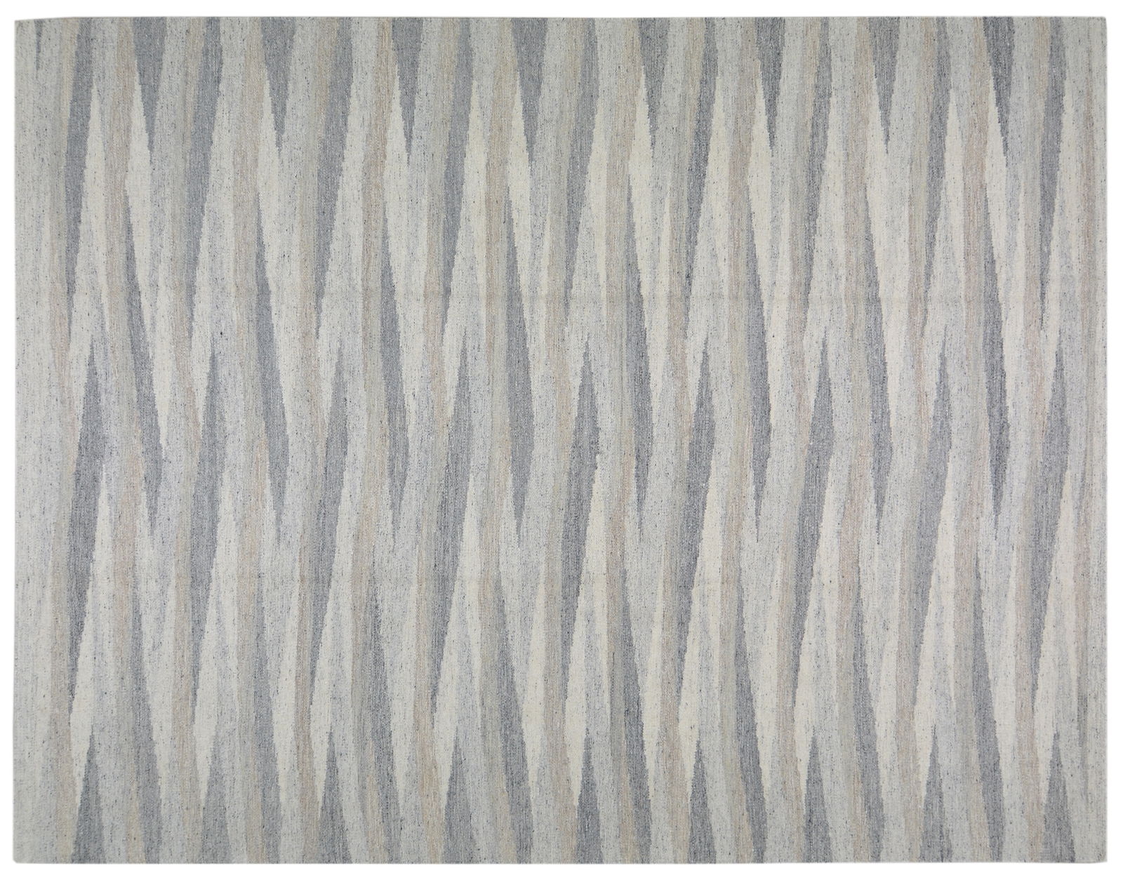 SCANDINAVIAN FLATWEAVE WOOL RUG: Title: SCANDINAVIAN FLATWEAVE WOOL RUG Size: 9X12 Age: NEW Origin: SCANDINAVIAN Style: FLATWEAVE Material: WOOL Care: PROFESSIONAL Structure: FLATWEAVE Design: SCANDINAVIAN/KILIMS Reserve: $1,680.00