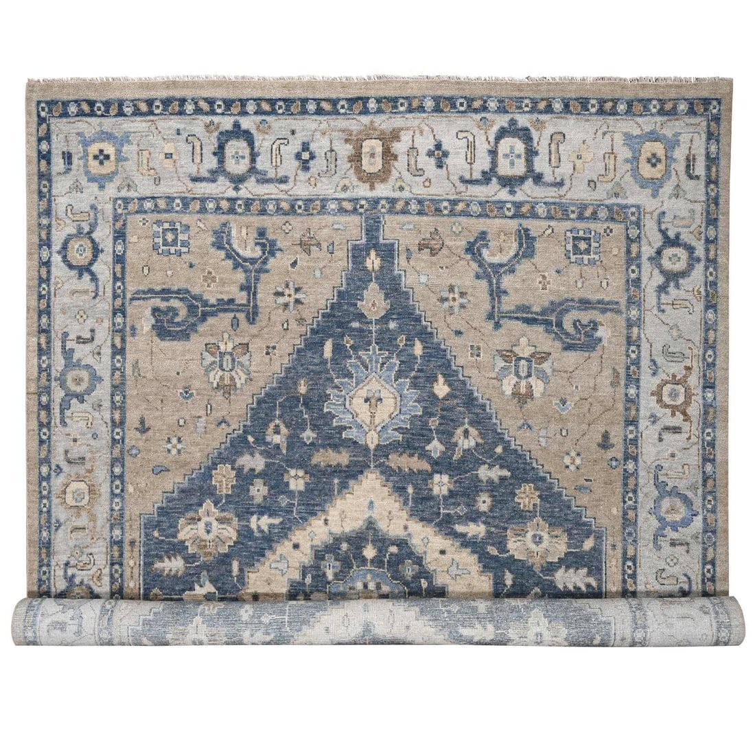 Navy Blue Bakshaish Design Organic Wool Oversize Oriental Rug: Title: Navy Blue Bakshaish Design Organic Wool Oversize Oriental RugDescription: This is a truly genuine one-of-a-kind. It has been Knotted for months and months in the centuries-old weaving
