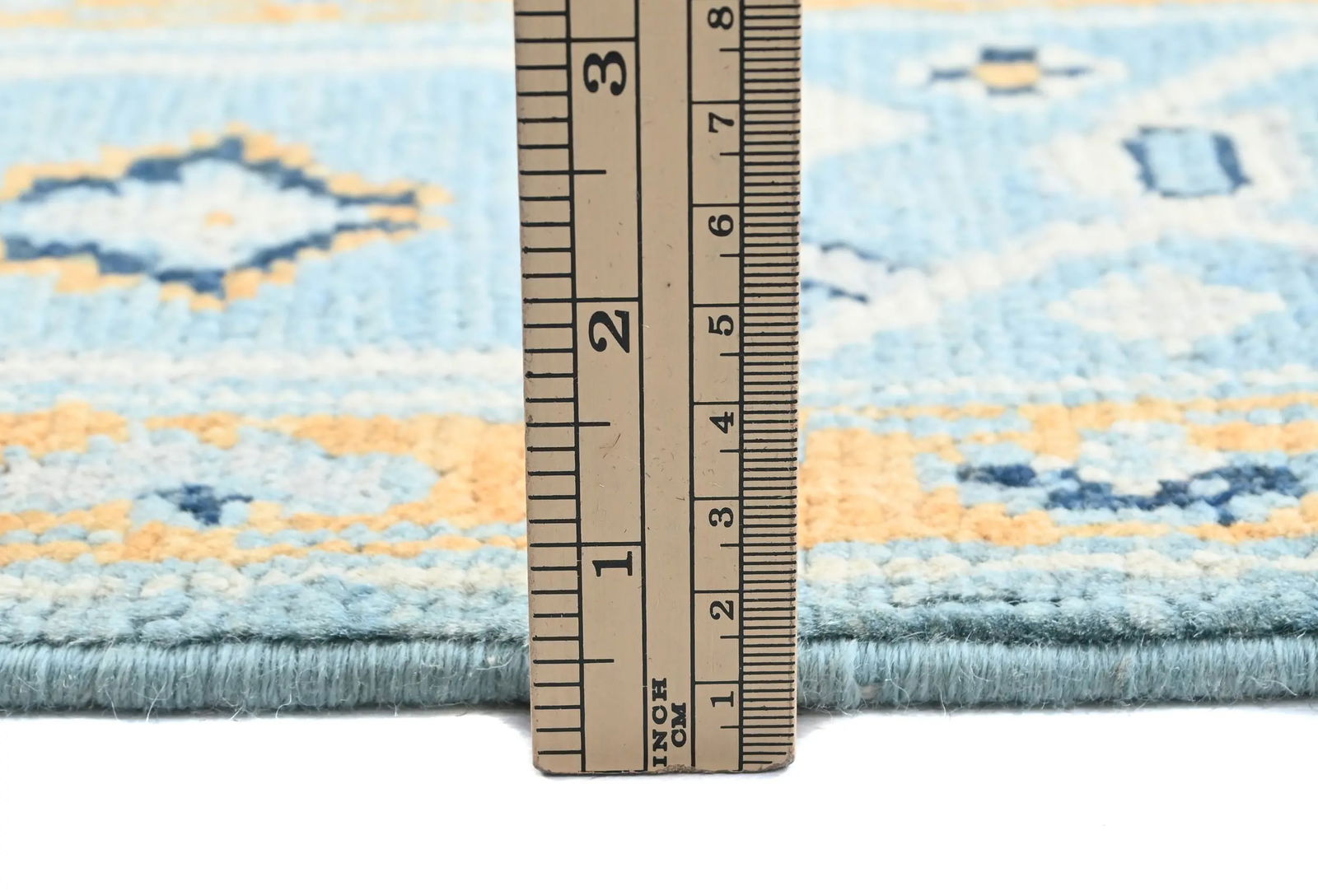 Light Blue Floral Modern 4X6 Oushak Kazak Pakistan Oriental Rug - 11