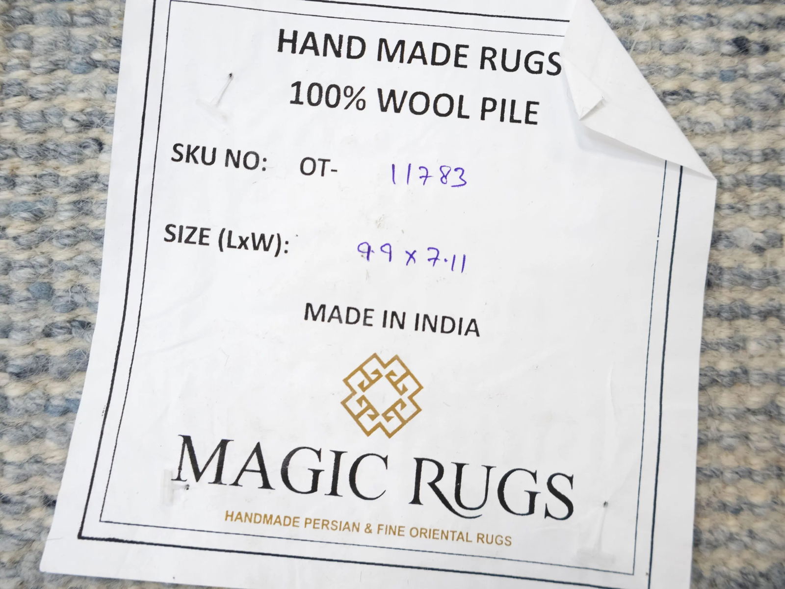 Multicolored Abstract 8X10 Modern Oriental Rug - 17