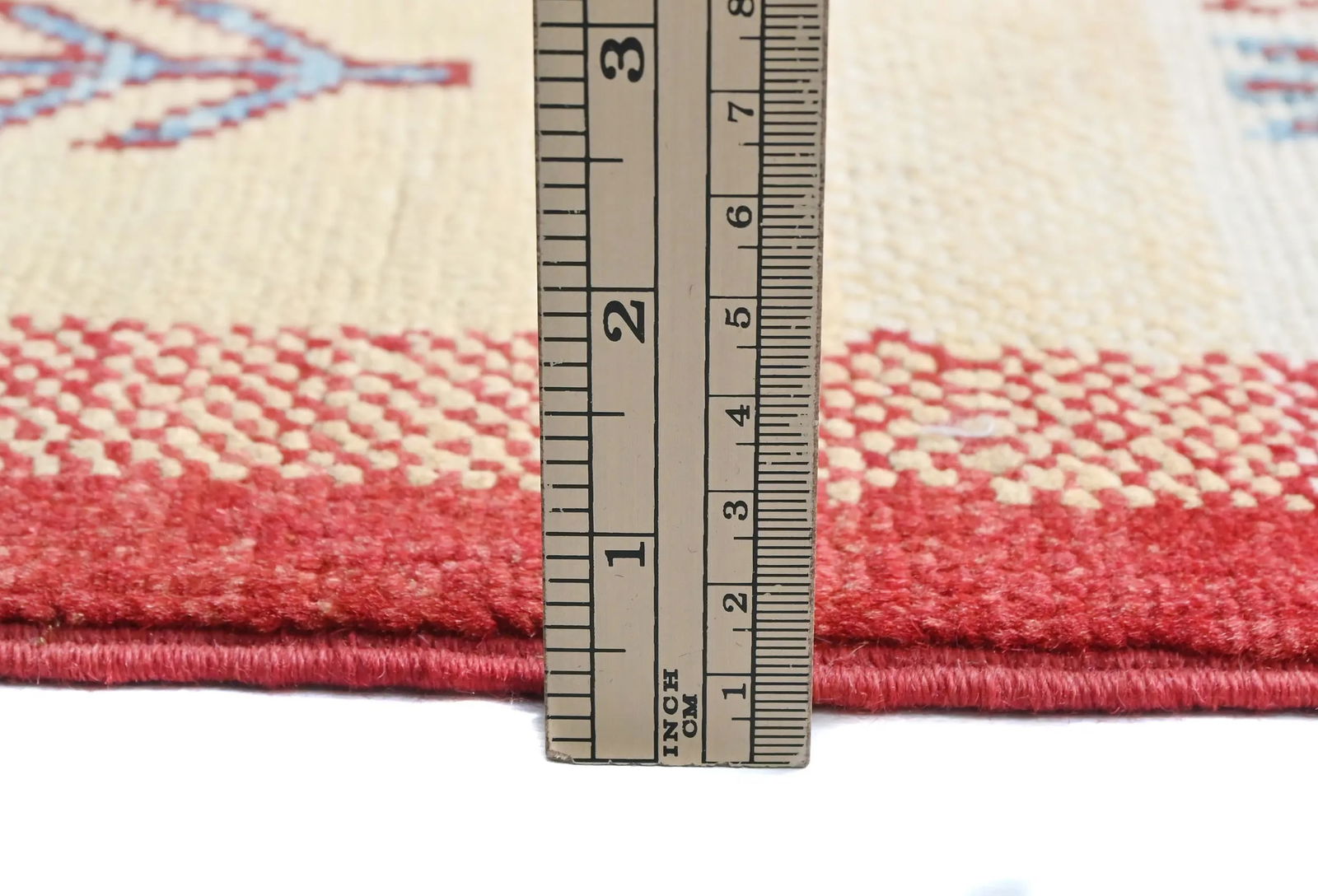 Multicolored Geometric Modern 4X6 Kazak Oushak Oriental Rug - 9