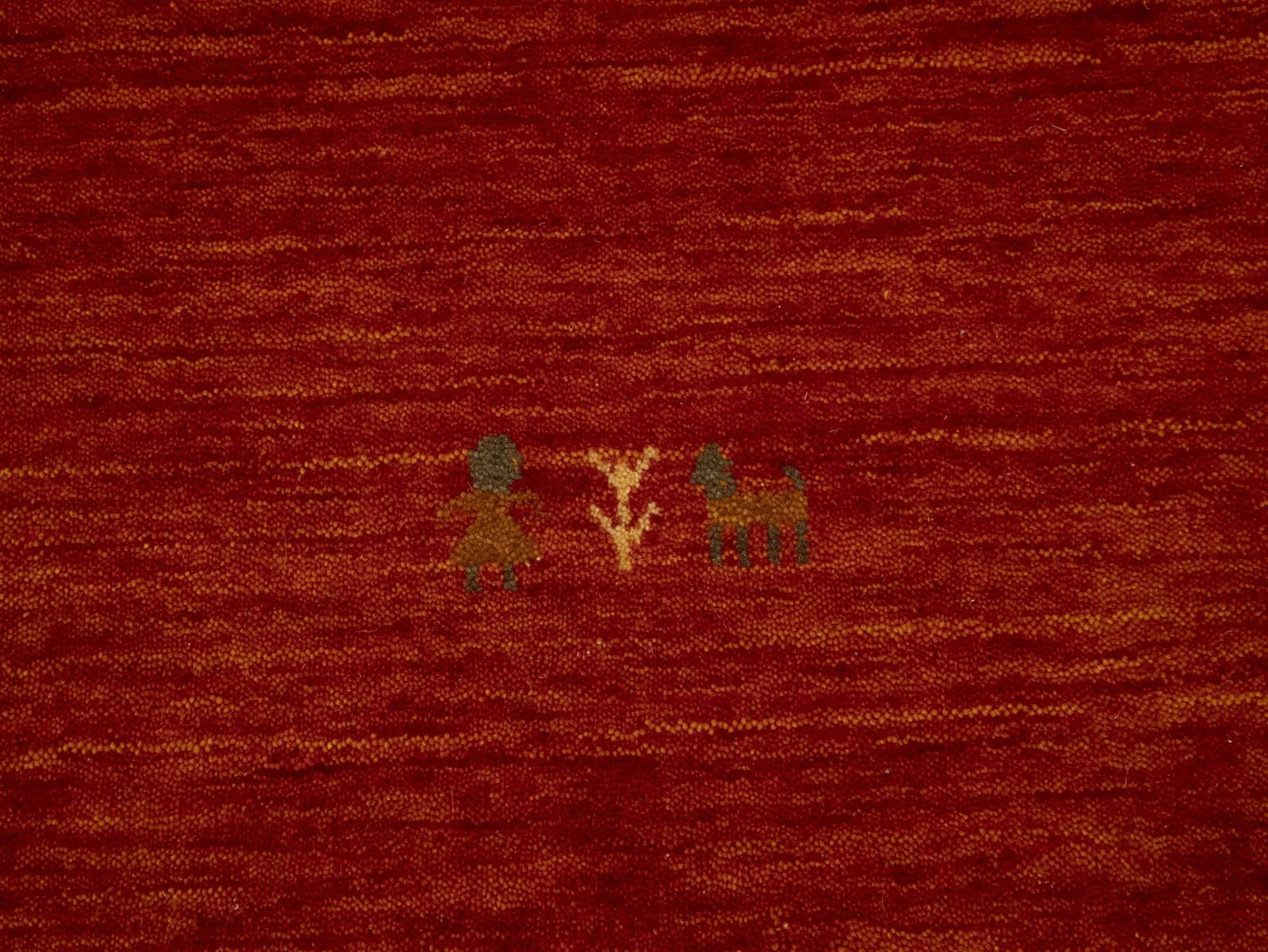 Orange-red Tribal 8X10 Gabbeh Modern Rug - 7