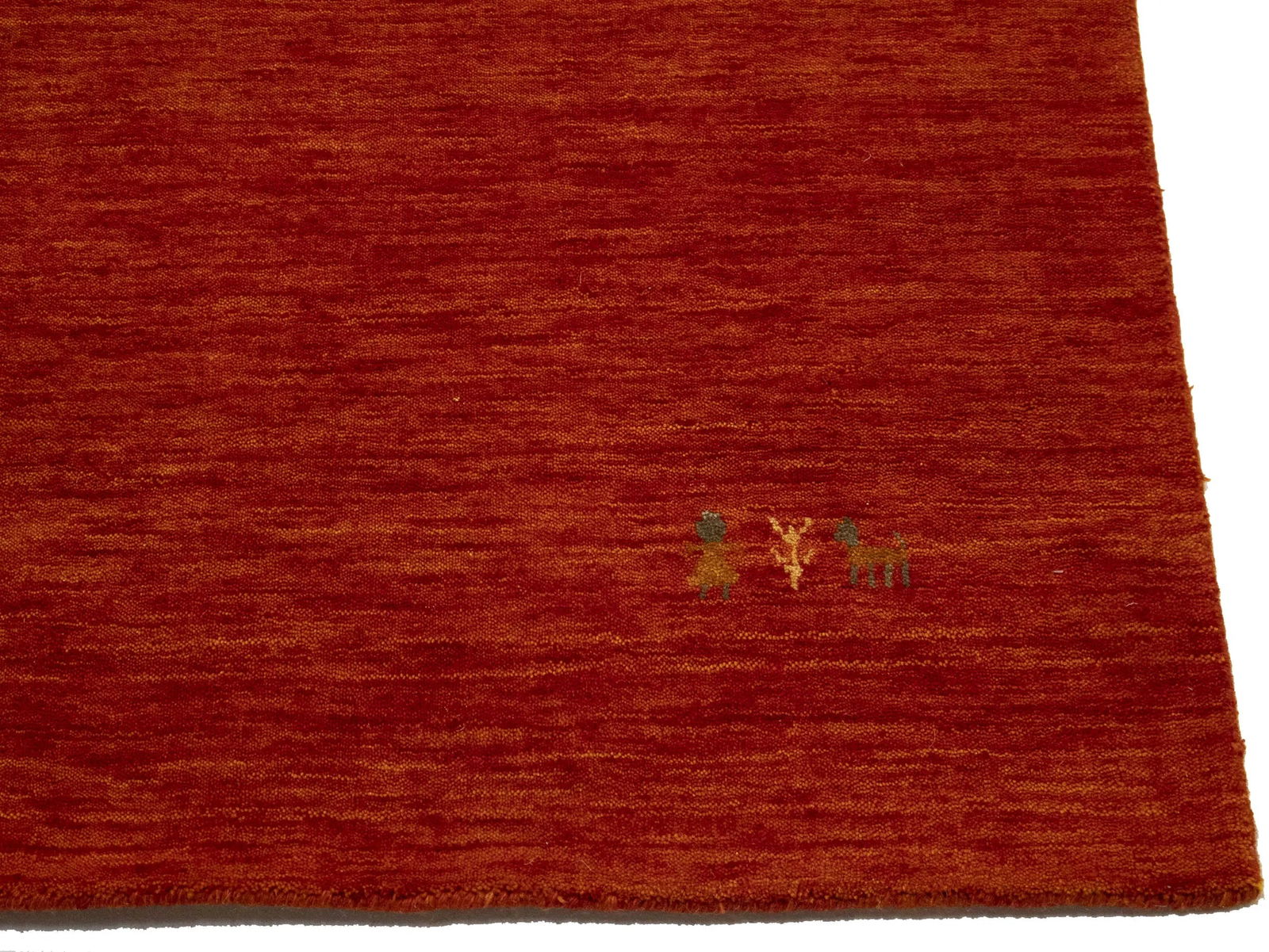 Orange-red Tribal 8X10 Gabbeh Modern Rug - 8