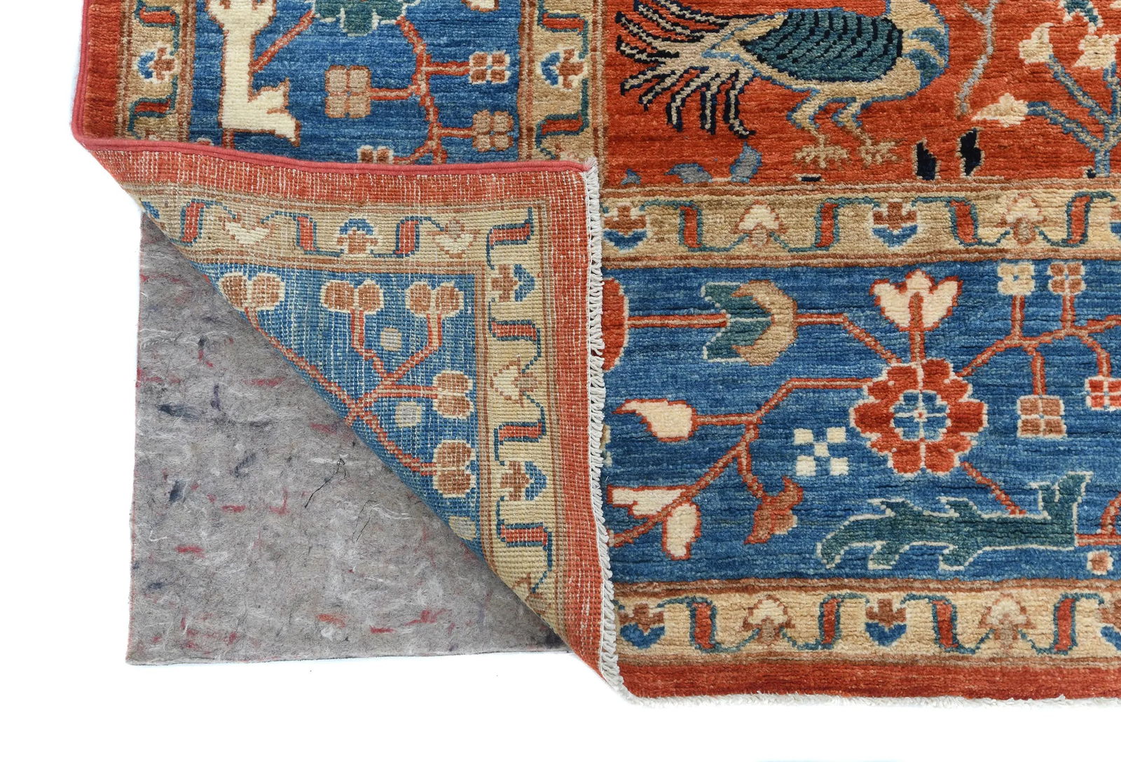 Orange Pictorial Tribal 9X12 Oushak Oriental Rug - 12