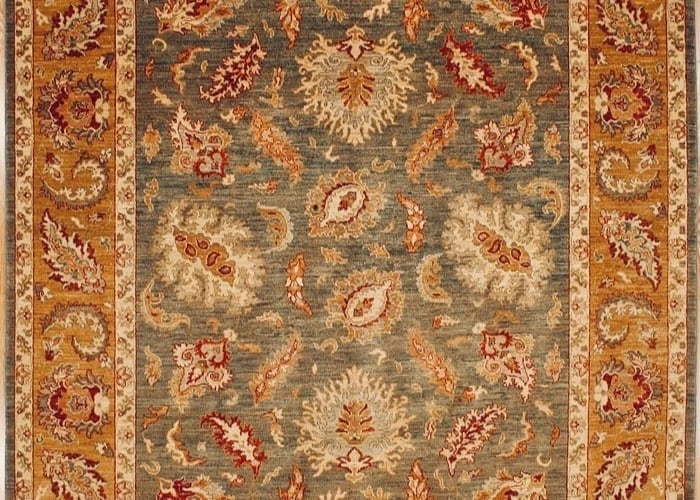 Hand Knotted Agra Sage Green Wool Oriental Area Rug Carpet 8' x 9'10" - 4