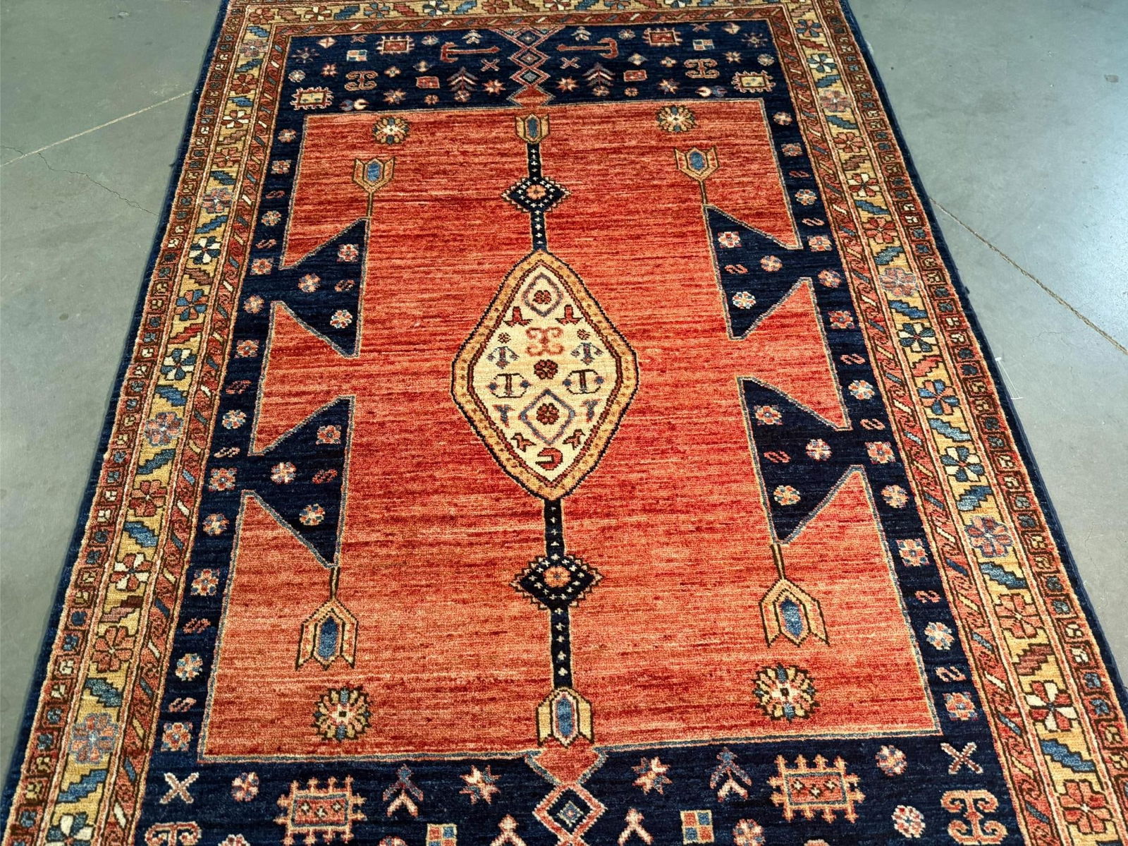 Stunning Kazak Rug 4.2x6.2 - 4