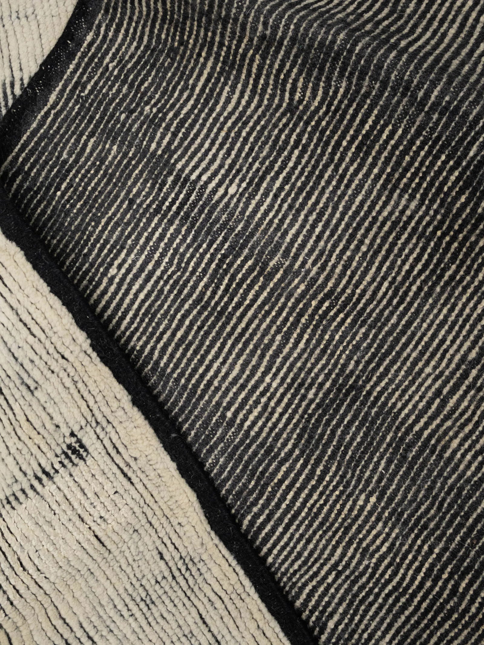 Cream Abstract 9X12 Oriental Modern Rug - 15