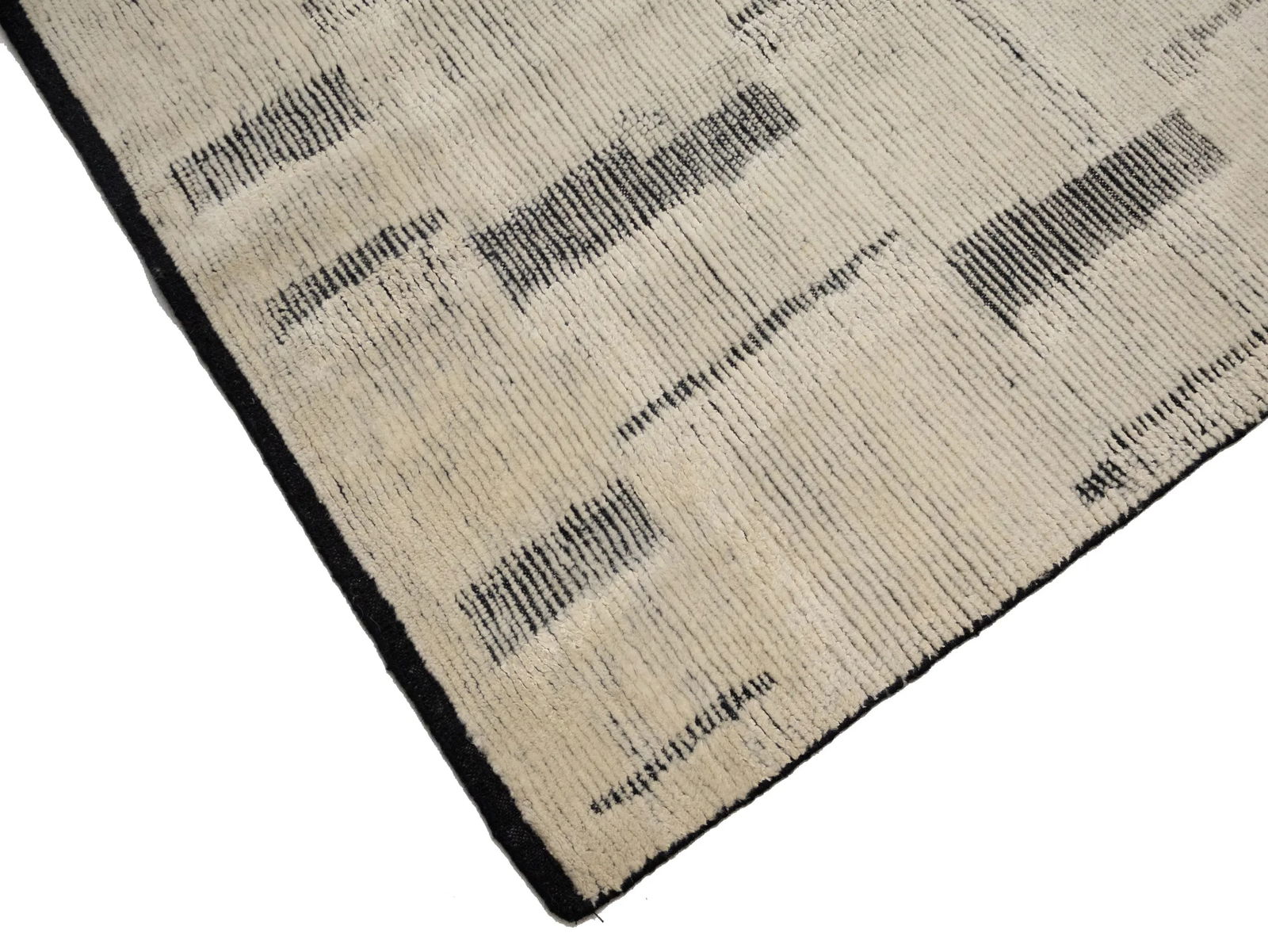 Cream Abstract 9X12 Oriental Modern Rug - 5