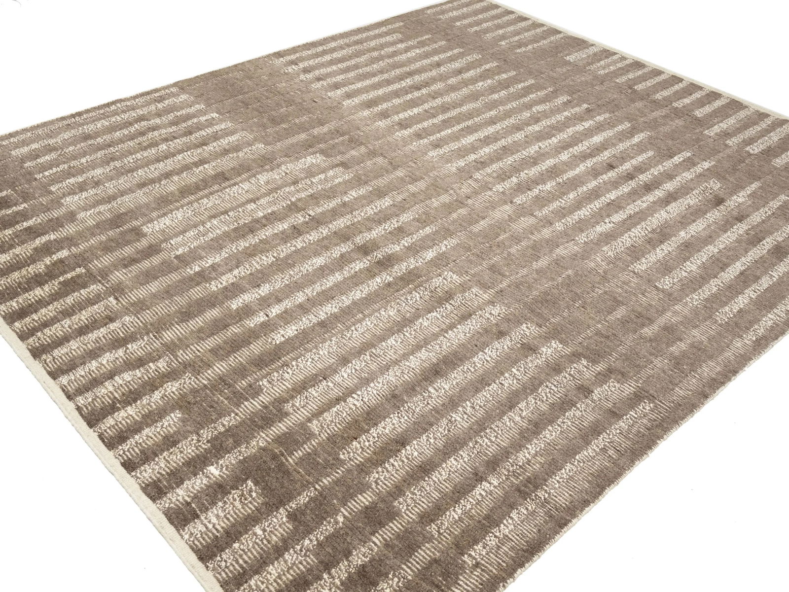 Brown Abstract 8X10 Modern Oriental Rug - 12