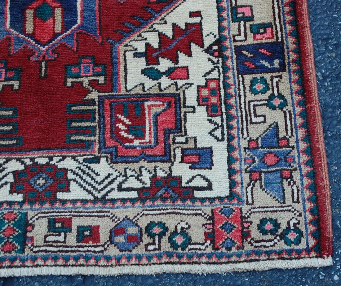 PERSIAN HERIZ RUG 3'5" x10'8" - 2