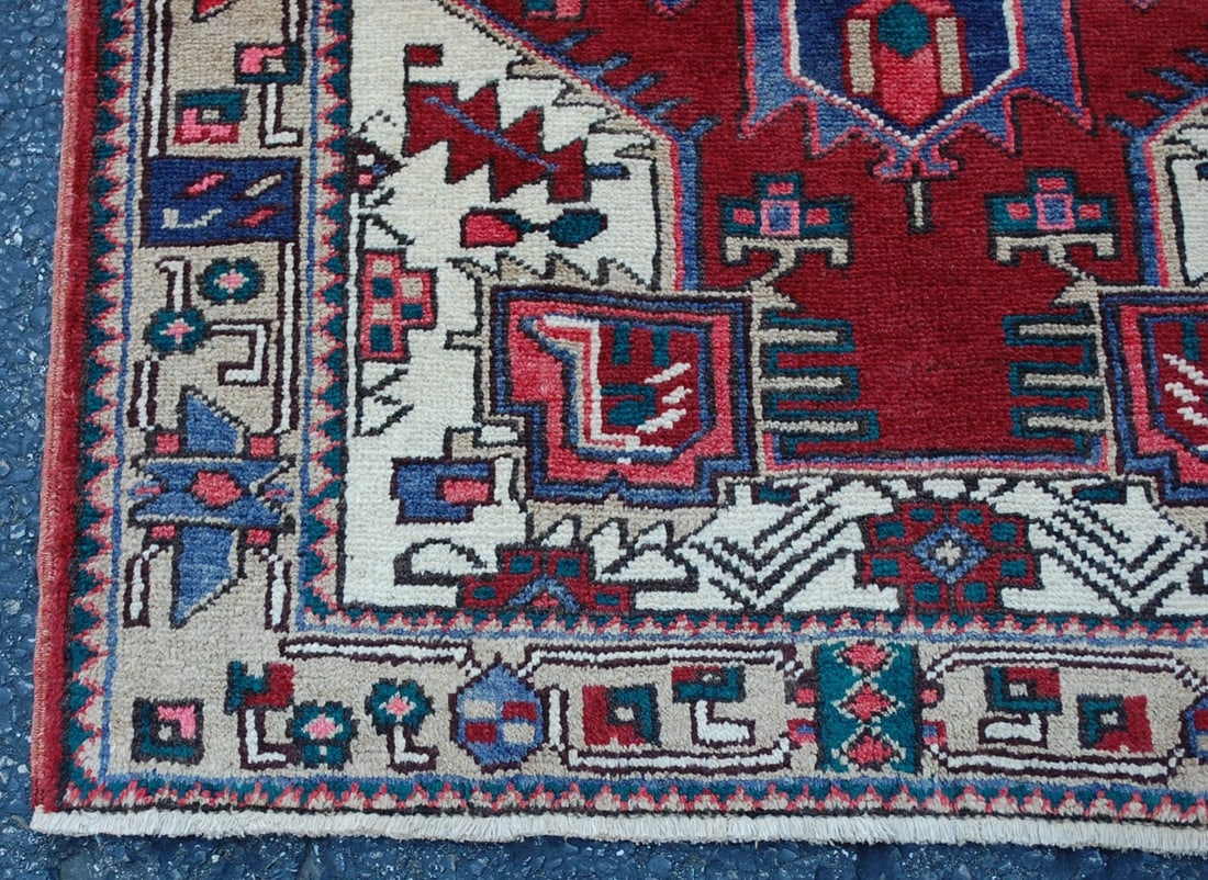 PERSIAN HERIZ RUG 3'5" x10'8" - 3