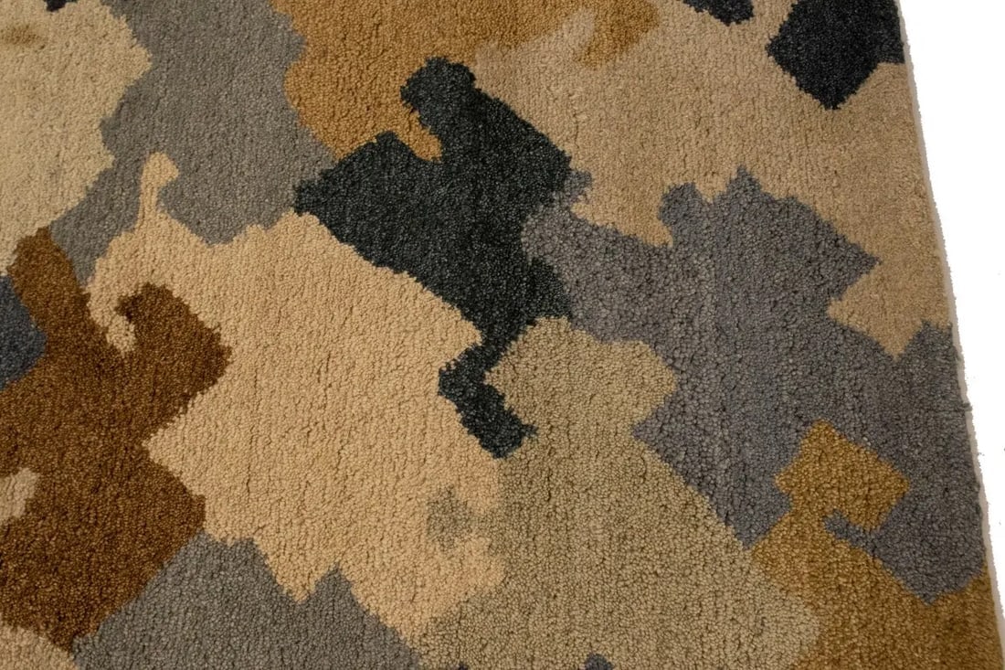 Multicolored Abstract 6'4X9'8 Indo-Gabbeh Oriental Rug - 9