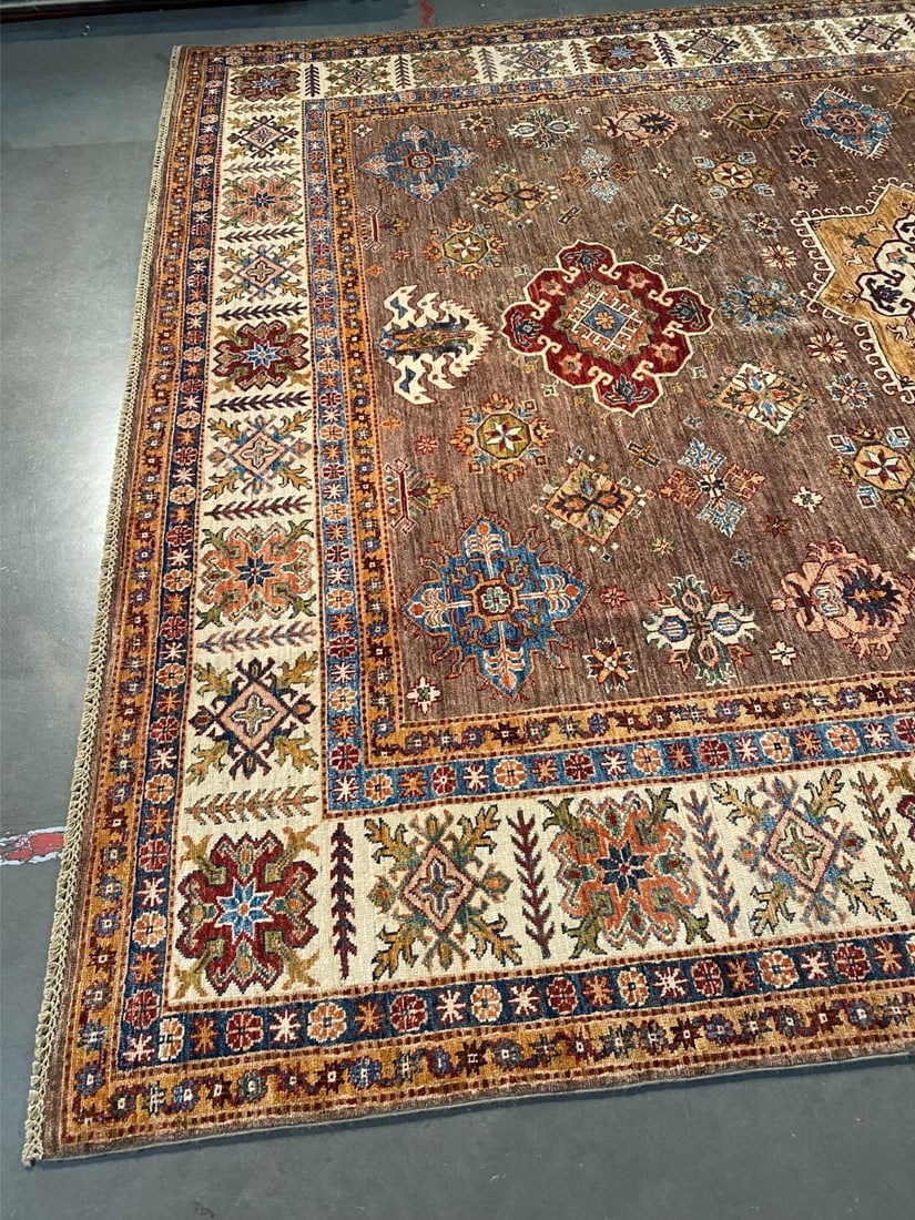 EXQUISITE FINE SUPER KAZAK RUG 8'.5"x10'.3" - 7