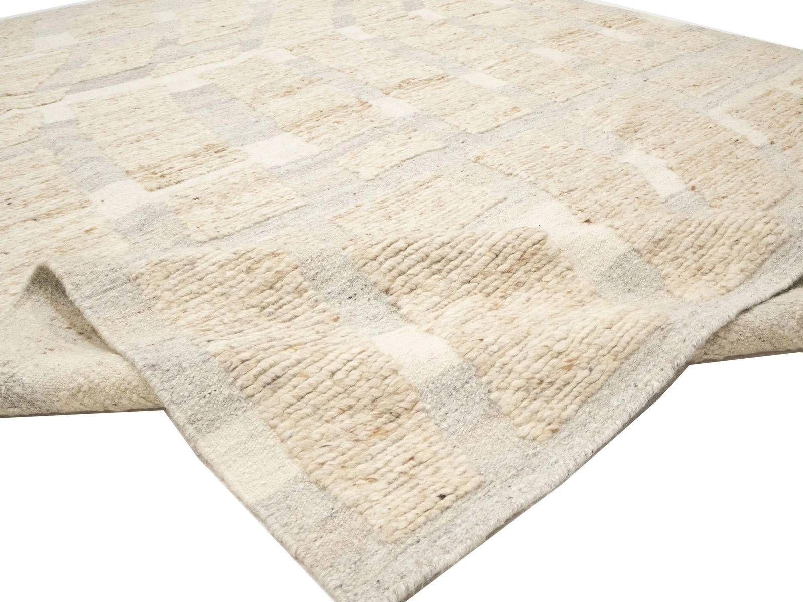 Cream Abstract 8X10 Modern Oriental Rug - 13