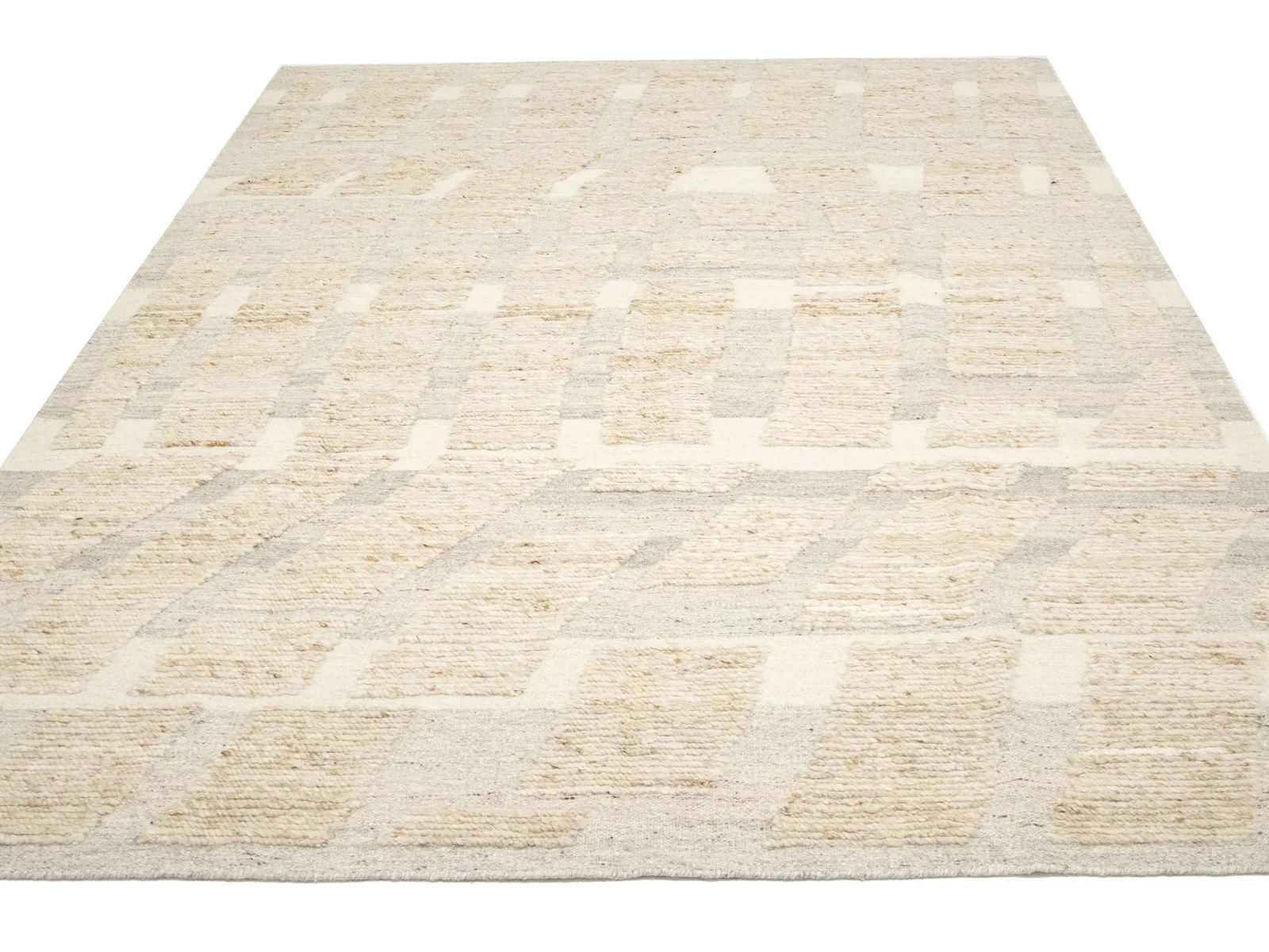 Cream Abstract 8X10 Modern Oriental Rug - 14