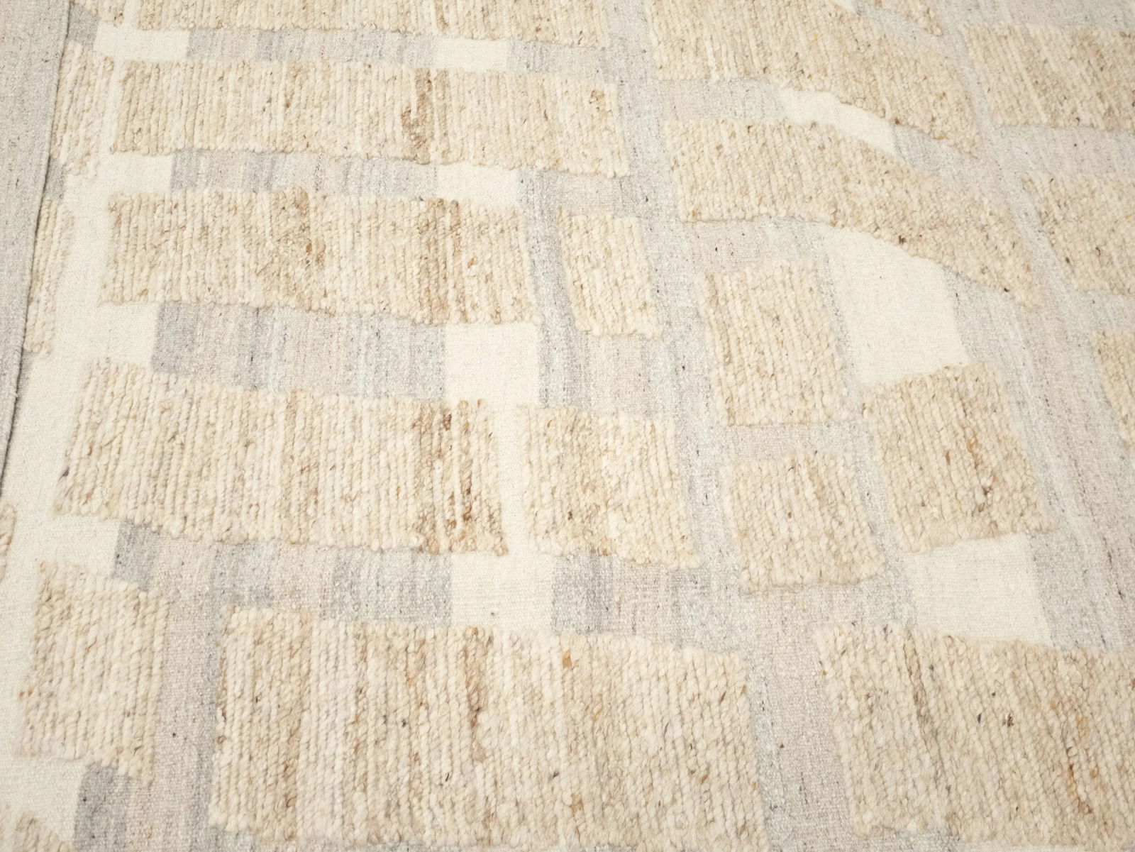 Cream Abstract 8X10 Modern Oriental Rug - 15