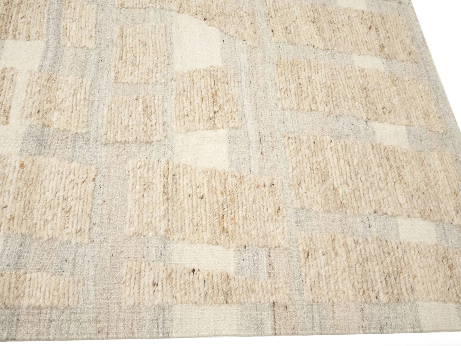 Cream Abstract 8X10 Modern Oriental Rug - 16