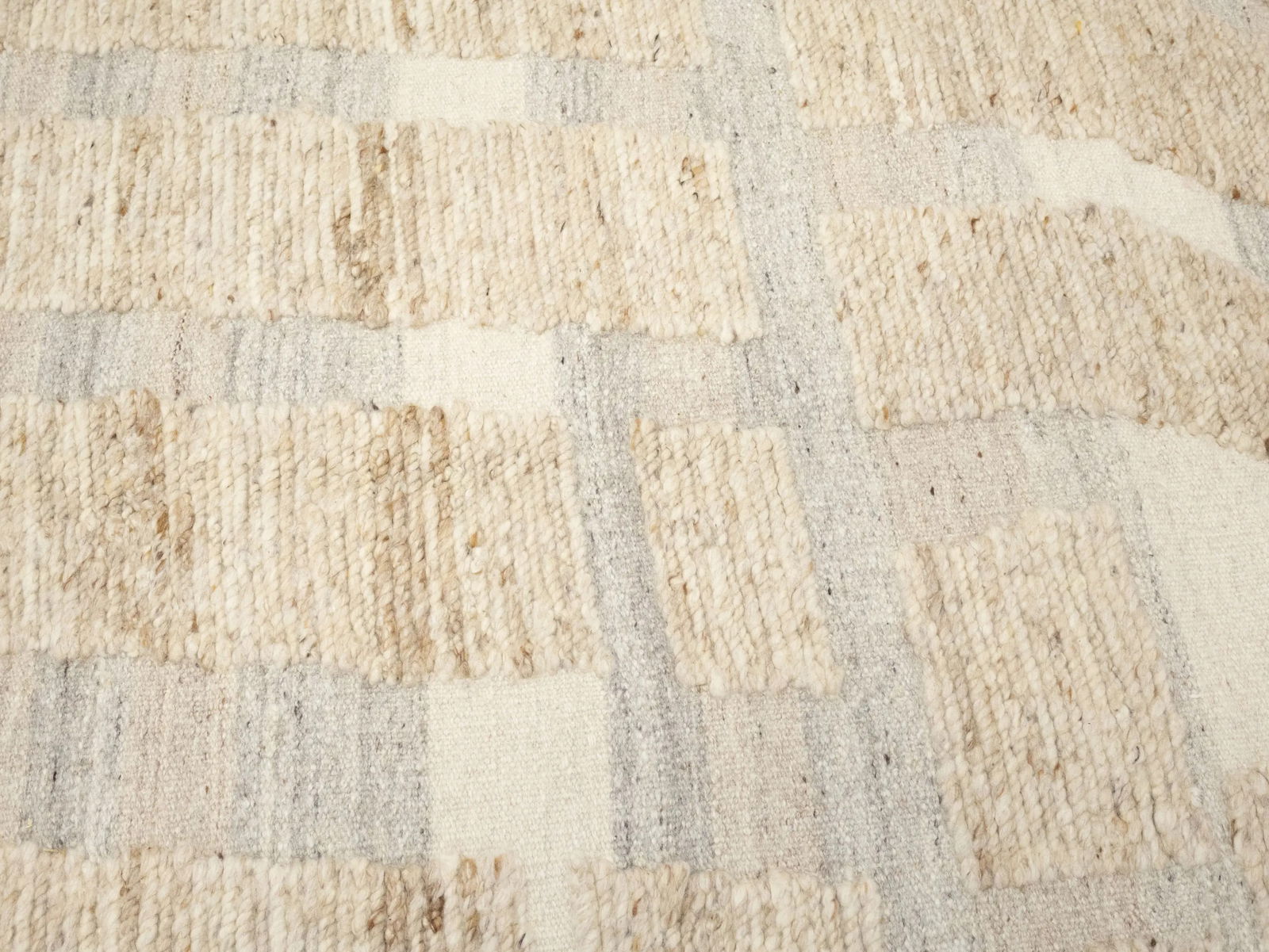 Cream Abstract 8X10 Modern Oriental Rug - 7