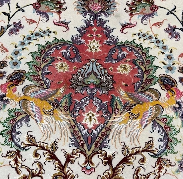 Fine Persian Large silk and wool Tabriz Rug-4815 - 3