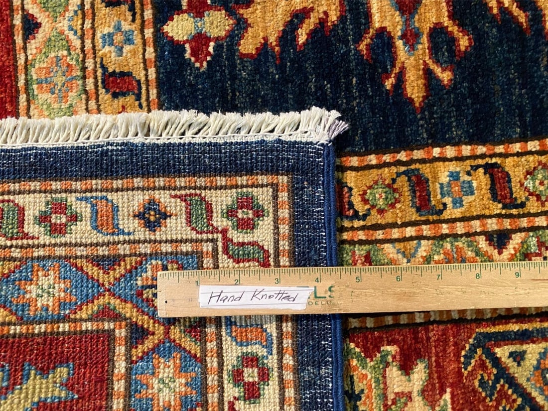 FINE SUPER KAZAK RUG 8'.1"x9'.10" - 7