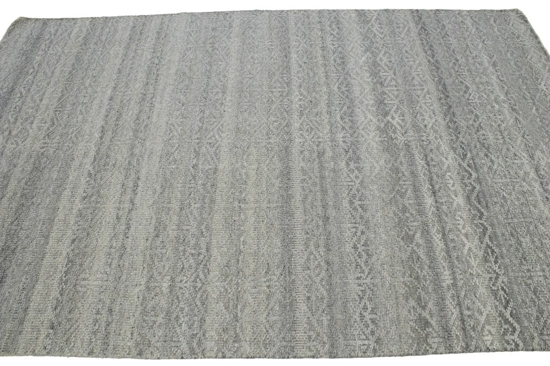 Greige Transitional Geometric 5X8 Oriental Rug - 6