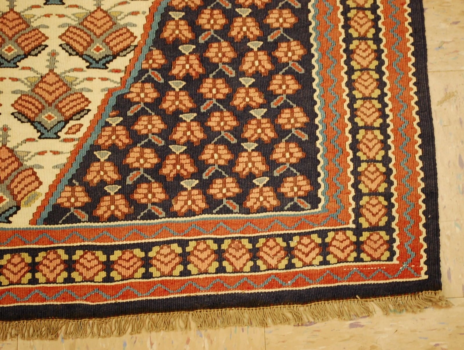 Persian SENNAH KILIM RUG 3.8x5.4 - 2