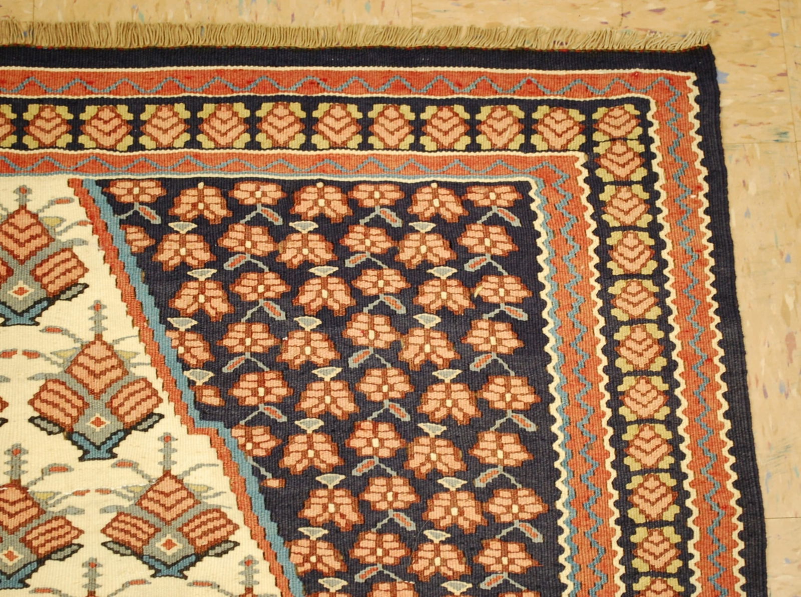 Persian SENNAH KILIM RUG 3.8x5.4 - 5