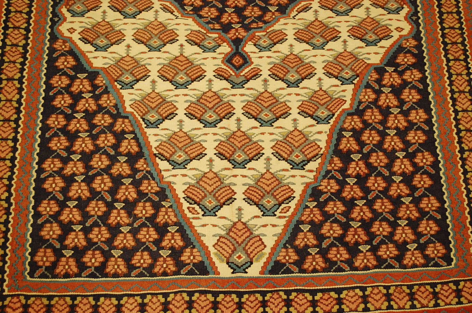 Persian SENNAH KILIM RUG 3.8x5.4 - 6