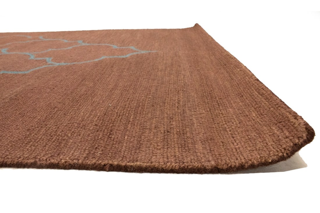 Rusty Pink Trellis 5X8 Hand-Tufted Modern Rug - 9