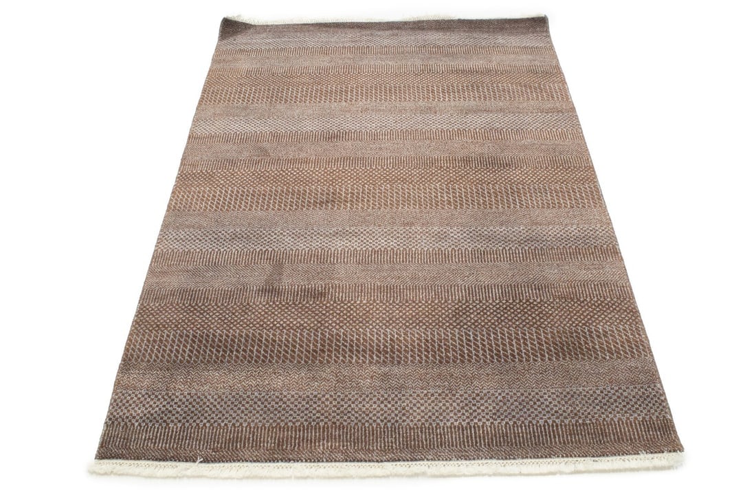 Brown Grass Design 4X6 Modern Oriental Rug - 11