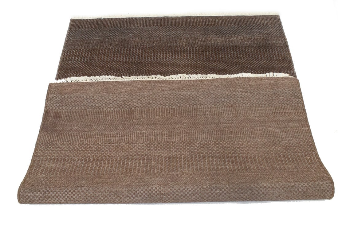 Brown Grass Design 4X6 Modern Oriental Rug - 13