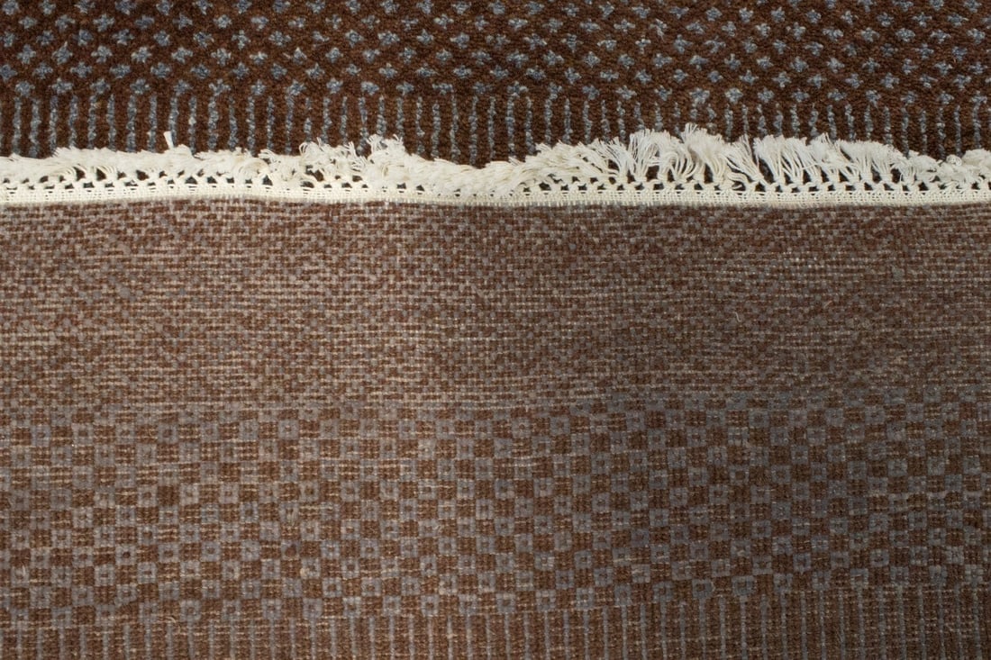 Brown Grass Design 4X6 Modern Oriental Rug - 14