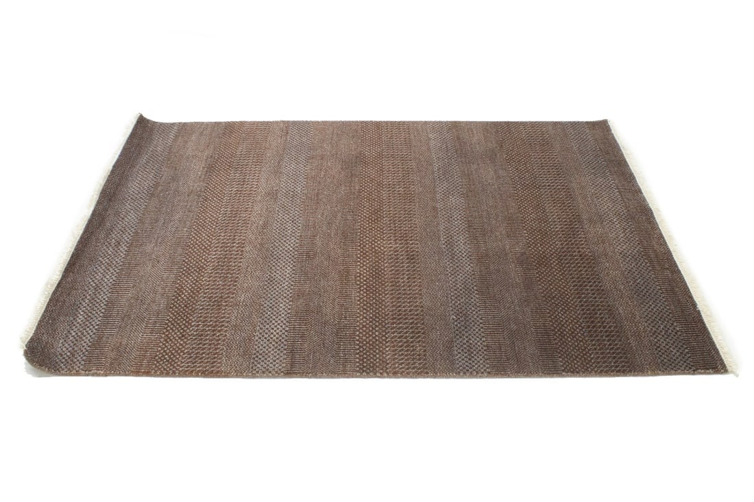 Brown Grass Design 4X6 Modern Oriental Rug - 6