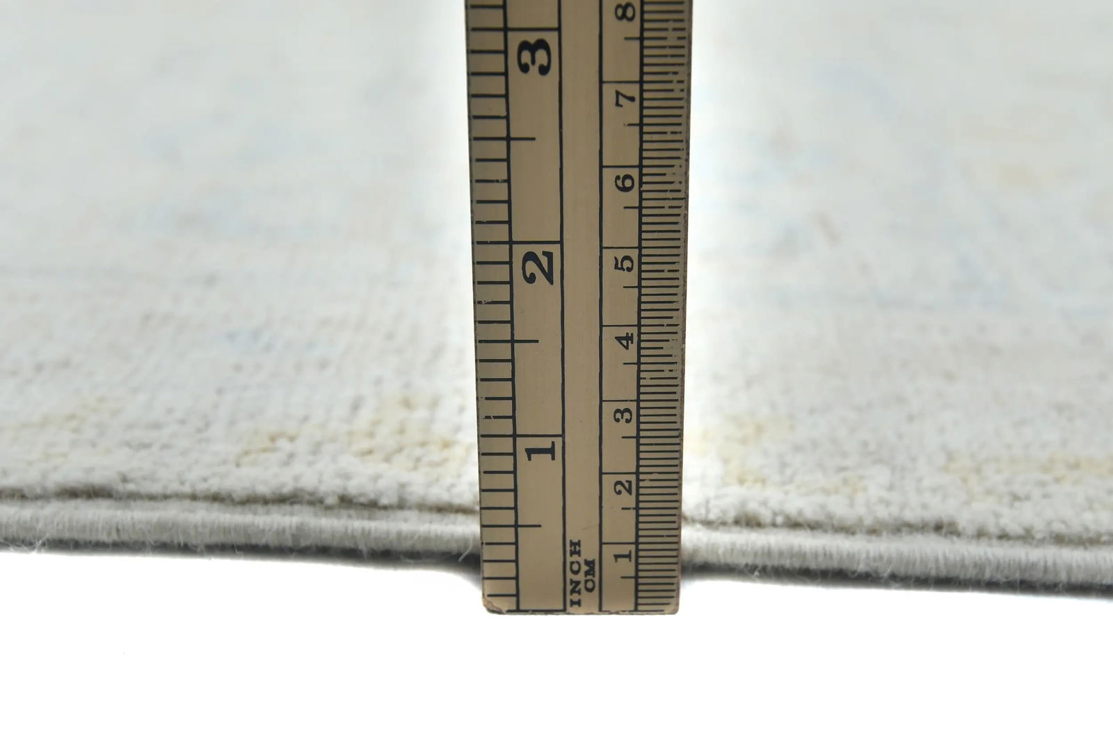 Muted Beige Floral Transitional 9X12 Oushak Oriental Rug - 11