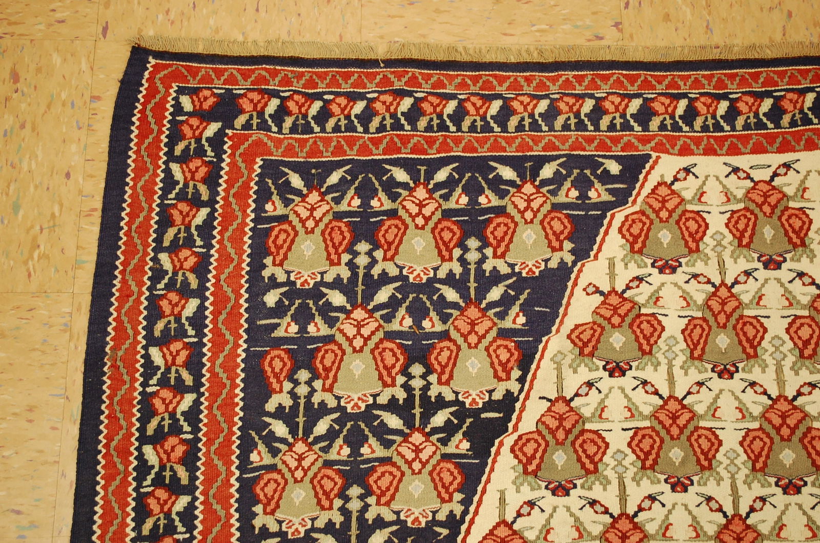 Persain KILIM RUG 4'10" x 7'1" - 5