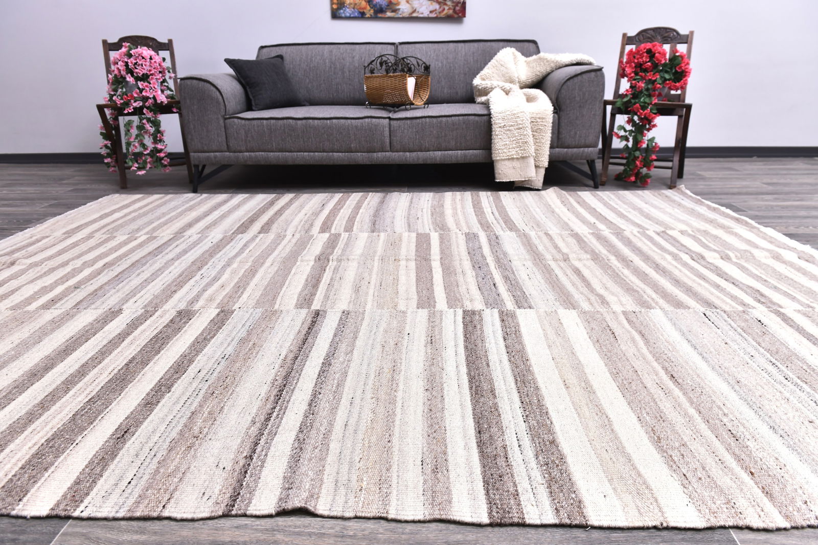 7'6'' x 10'2'' Turkish Handmade Kilim Rug - 245084 (1 of 15)