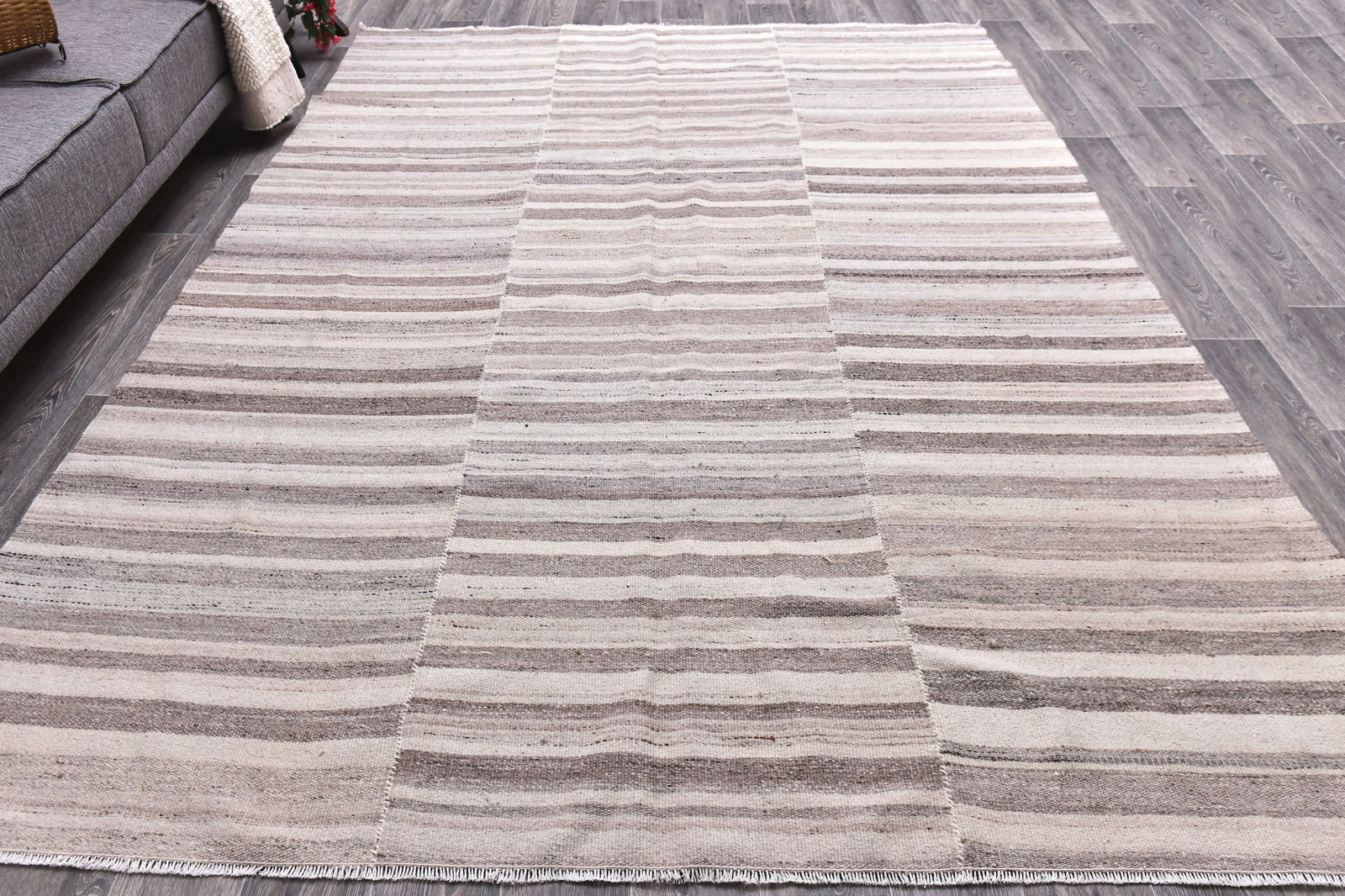 7'6'' x 10'2'' Turkish Handmade Kilim Rug - 245084 - 3