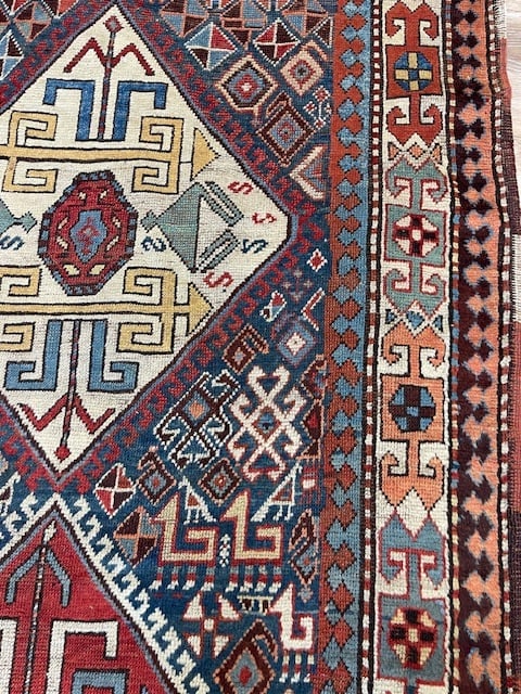 19th Century Kazak Caucasian runner - 7