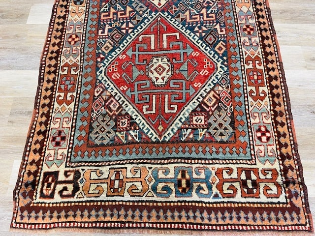19th Century Kazak Caucasian runner - 9
