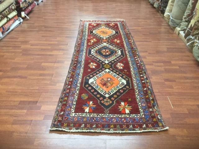Dated 1916 Turkish Runner-4255: Title:Dated 1916 Turkish Runner-4255Description:Beautiful antique Turkish Runner dated 1916, from central Turkey, size 3 ft. 5 inches by 10 ft. 1 inch, excellent condition with all original ends and
