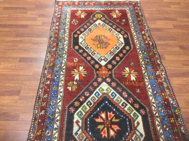 Dated 1916 Turkish Runner-4255 - 4
