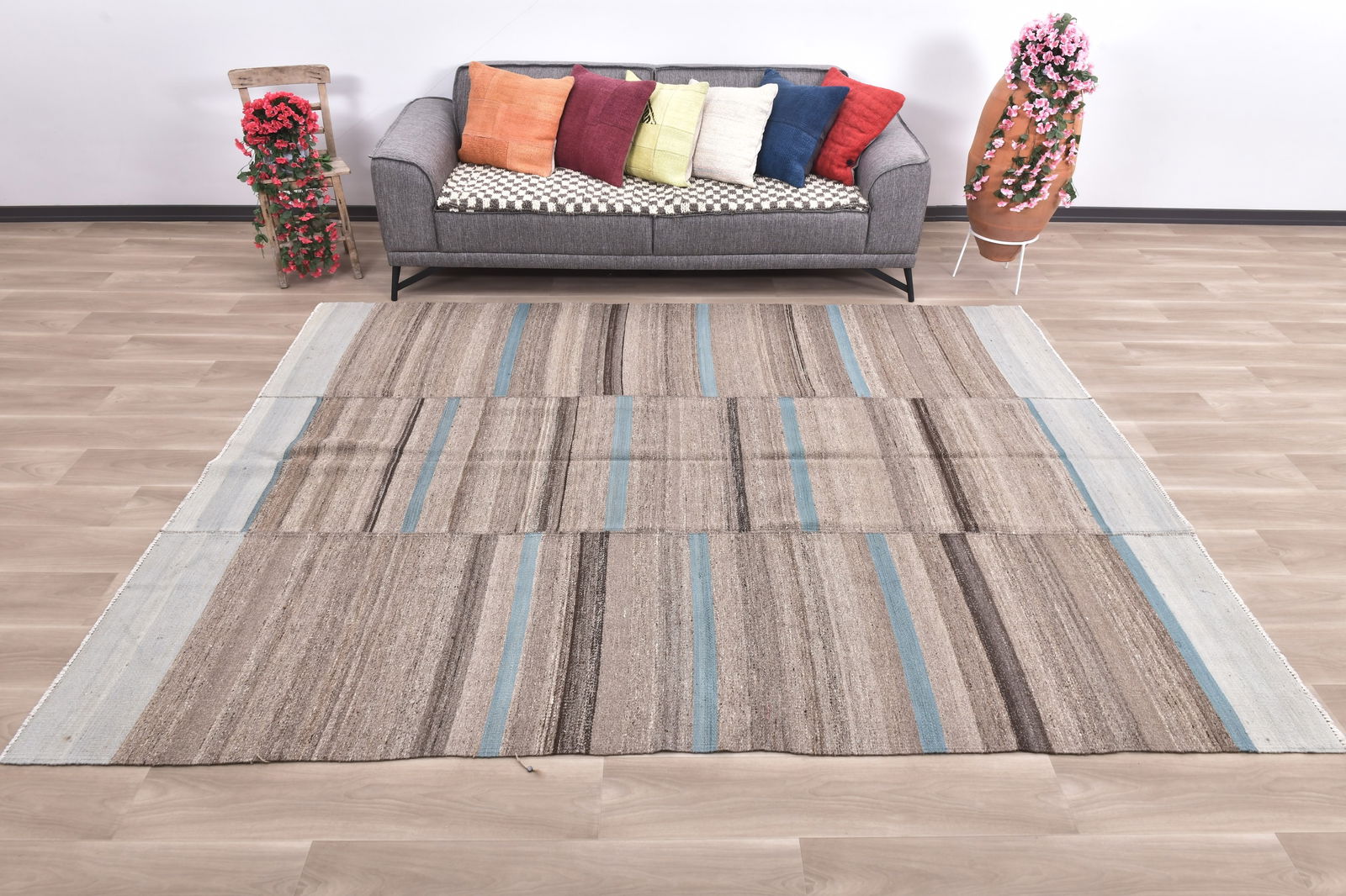 7'8'' x 9'10'' Turkish Handmade Kilim Rug - 35059 (1 of 13)