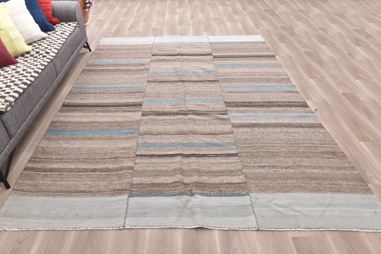 7'8'' x 9'10'' Turkish Handmade Kilim Rug - 35059 - 3