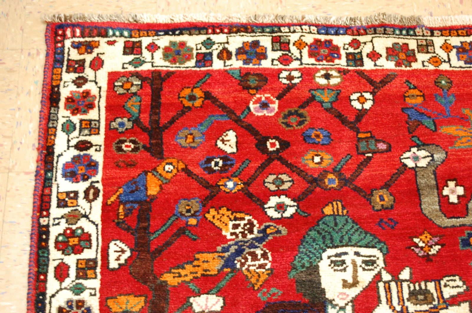 Persian SHIRAZ Qashkai Rug 5'3"x 8' - 5