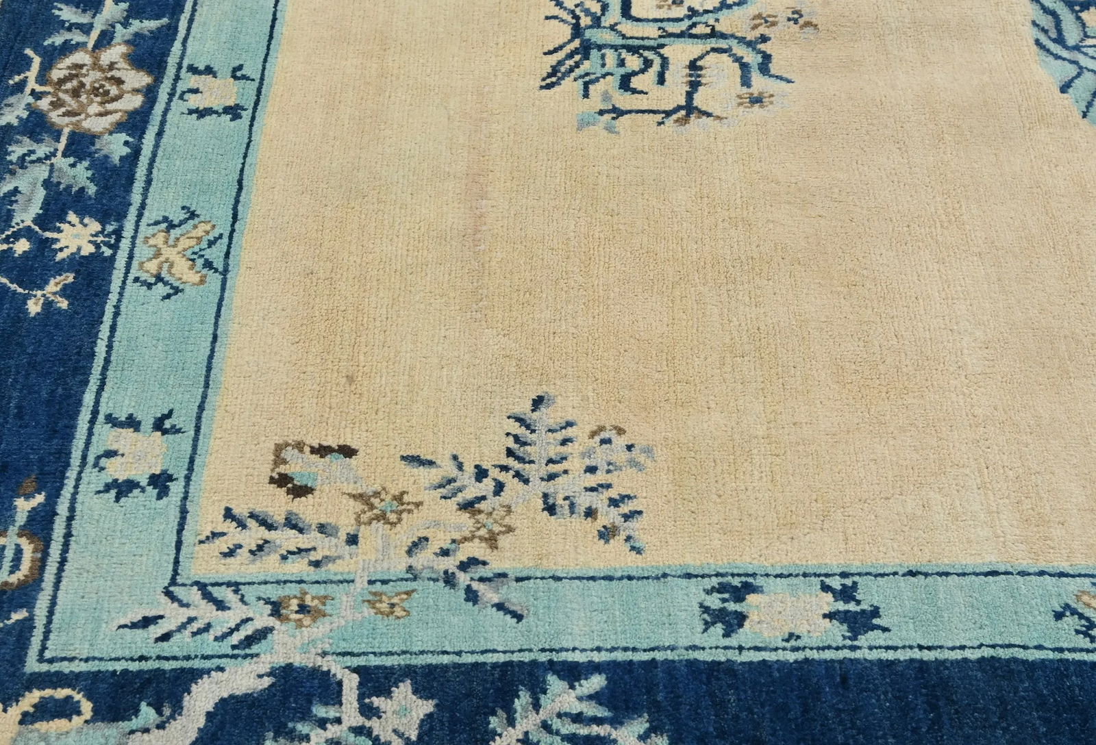 Cream Bordered Modern 5X6 Kazak Osuhak Pakistan Rug - 13